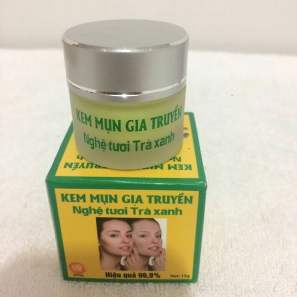 Thu hồi sản phẩm Kem mụn gia truyền Nghệ tươi trà xanh