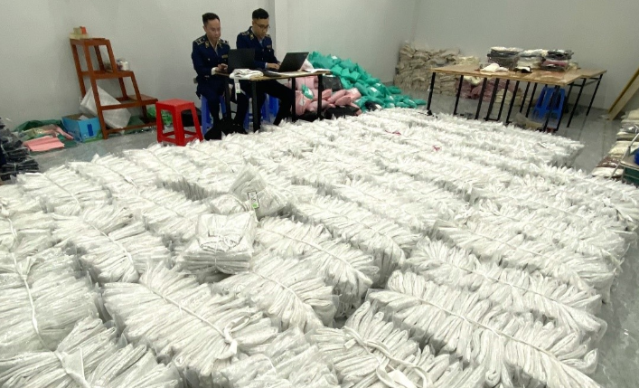 Thái Nguyên liên tiếp thu giữ lượng lớn hàng hóa giả mạo nhãn hiệu, không rõ nguồn gốc xuất xứ