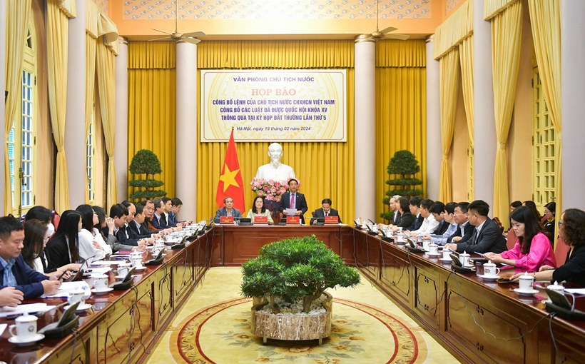 Công bố Lệnh của Chủ tịch nước về 2 luật được Quốc hội thông qua